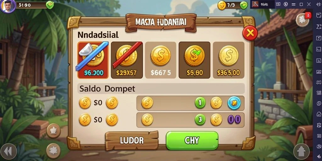 sr777 - Tangkapan layar menampilkan karakter unik dalam game.